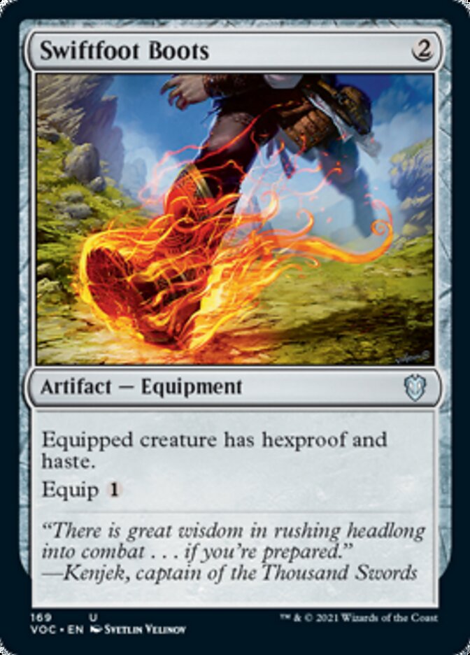 Swiftfoot Boots [Innistrad: Crimson Vow Commander] | Event Horizon Hobbies CA