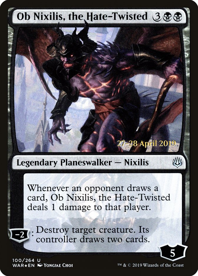 Ob Nixilis, the Hate-Twisted  [War of the Spark Prerelease Promos] | Event Horizon Hobbies CA