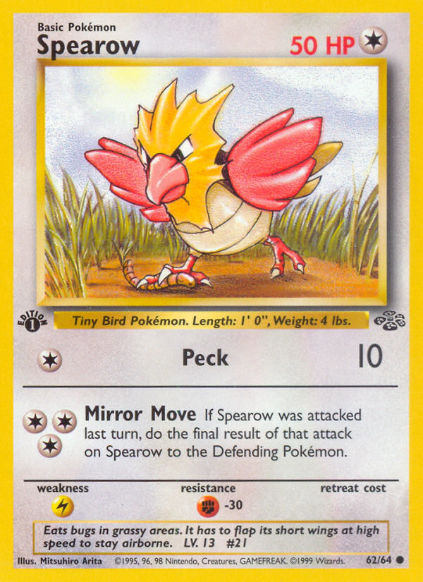 Spearow (62/64) [Jungle 1st Edition] | Event Horizon Hobbies CA