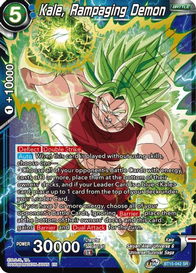 Kale, Rampaging Demon (BT15-042) [Saiyan Showdown] | Event Horizon Hobbies CA