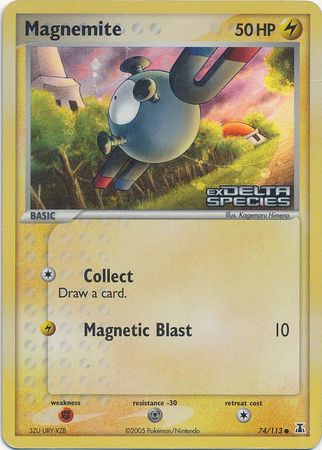 Magnemite (74/113) (Stamped) [EX: Delta Species] | Event Horizon Hobbies CA