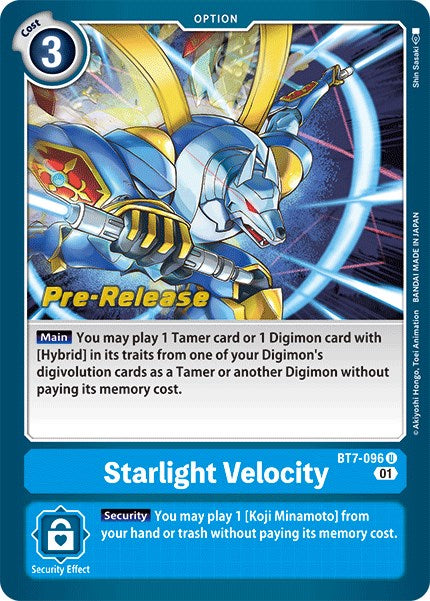 Starlight Velocity [BT7-096] [Next Adventure Pre-Release Cards] | Event Horizon Hobbies CA