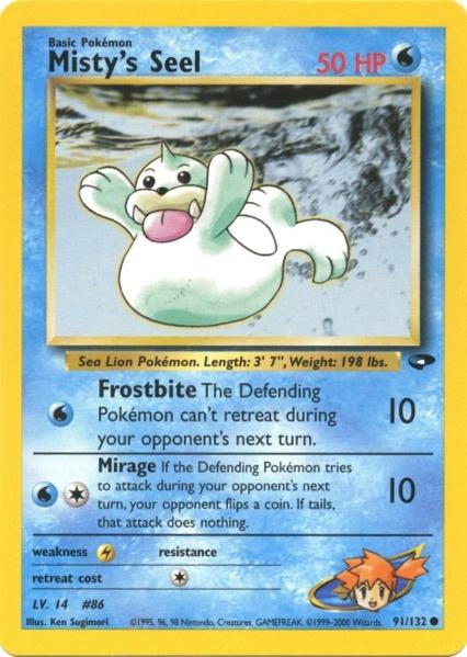 Misty's Seel (91/132) [Gym Challenge Unlimited] | Event Horizon Hobbies CA