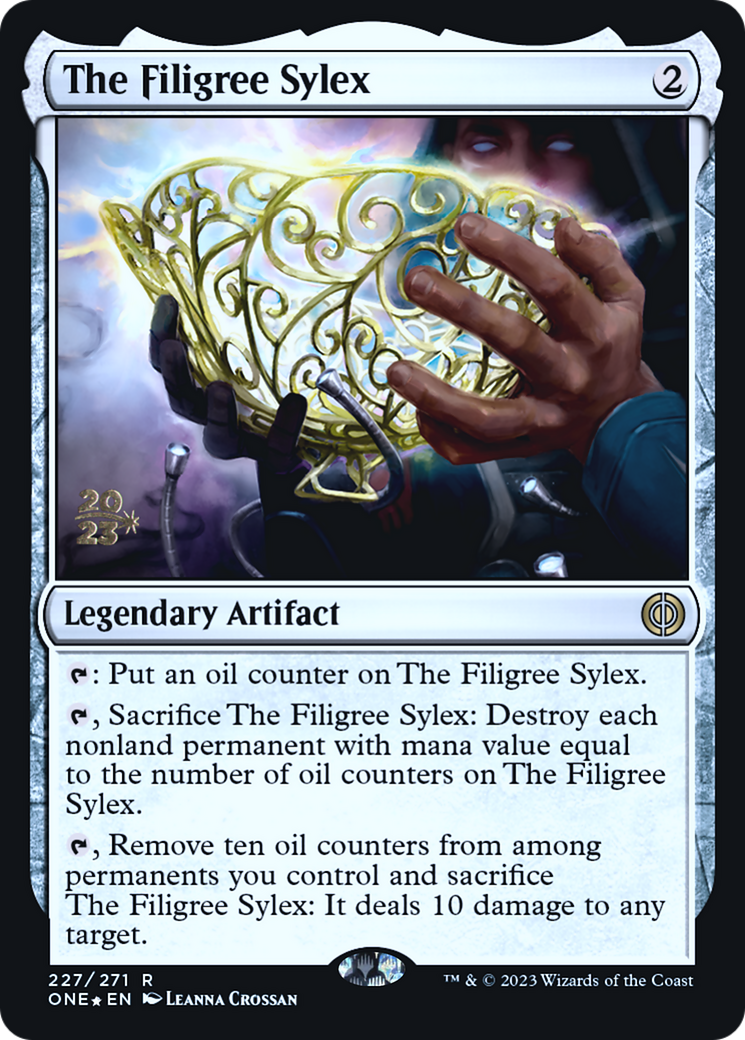 The Filigree Sylex [Phyrexia: All Will Be One Prerelease Promos] | Event Horizon Hobbies CA