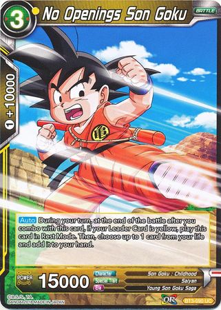 No Openings Son Goku (BT3-090) [Cross Worlds] | Event Horizon Hobbies CA