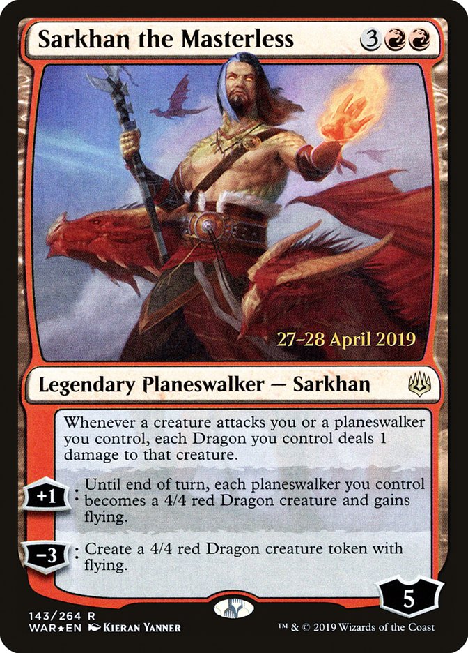 Sarkhan the Masterless  [War of the Spark Prerelease Promos] | Event Horizon Hobbies CA