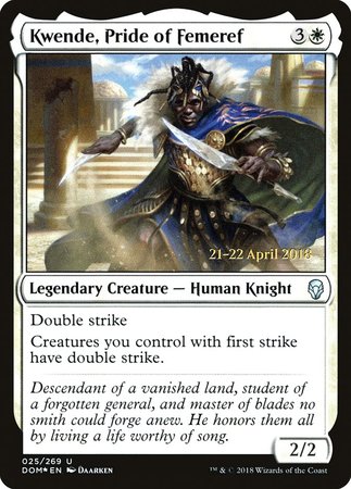 Kwende, Pride of Femeref [Dominaria Promos] | Event Horizon Hobbies CA