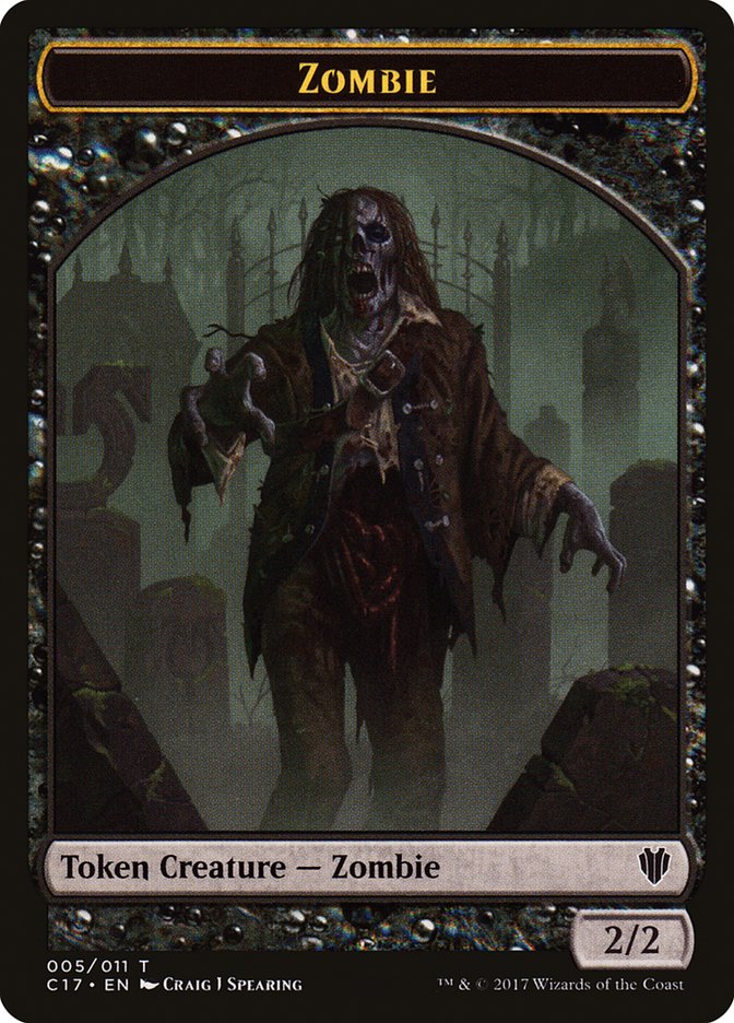 Vampire // Zombie Double-sided Token [Commander 2017 Tokens] | Event Horizon Hobbies CA