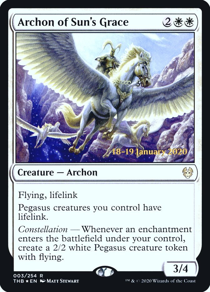 Archon of Sun's Grace [Theros Beyond Death Prerelease Promos] | Event Horizon Hobbies CA