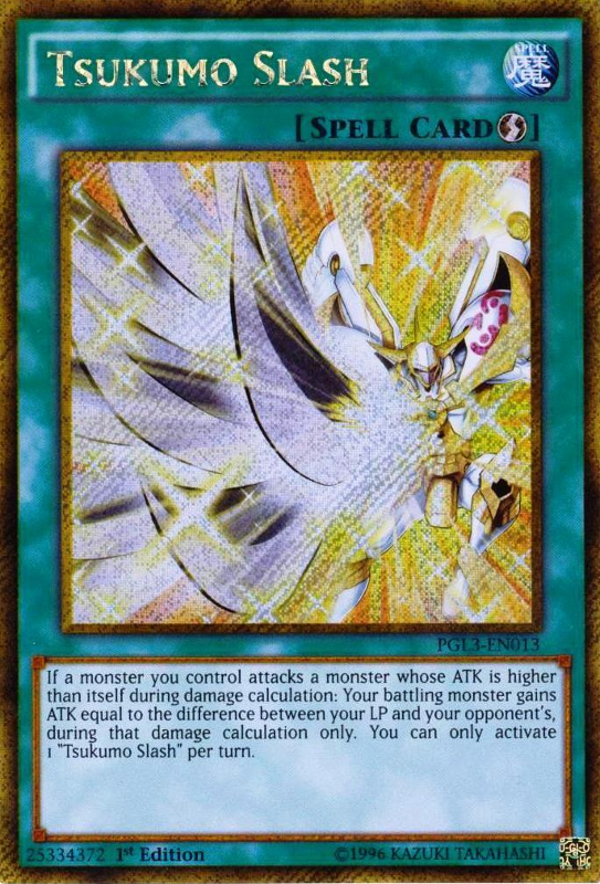 Tsukumo Slash [PGL3-EN013] Gold Secret Rare | Event Horizon Hobbies CA