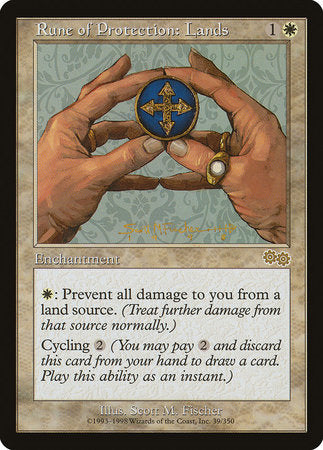 Rune of Protection: Lands [Urza's Saga] | Event Horizon Hobbies CA