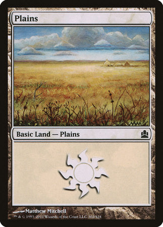 Plains (302) [Commander 2011] | Event Horizon Hobbies CA