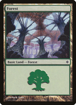 Forest (175) [New Phyrexia] | Event Horizon Hobbies CA