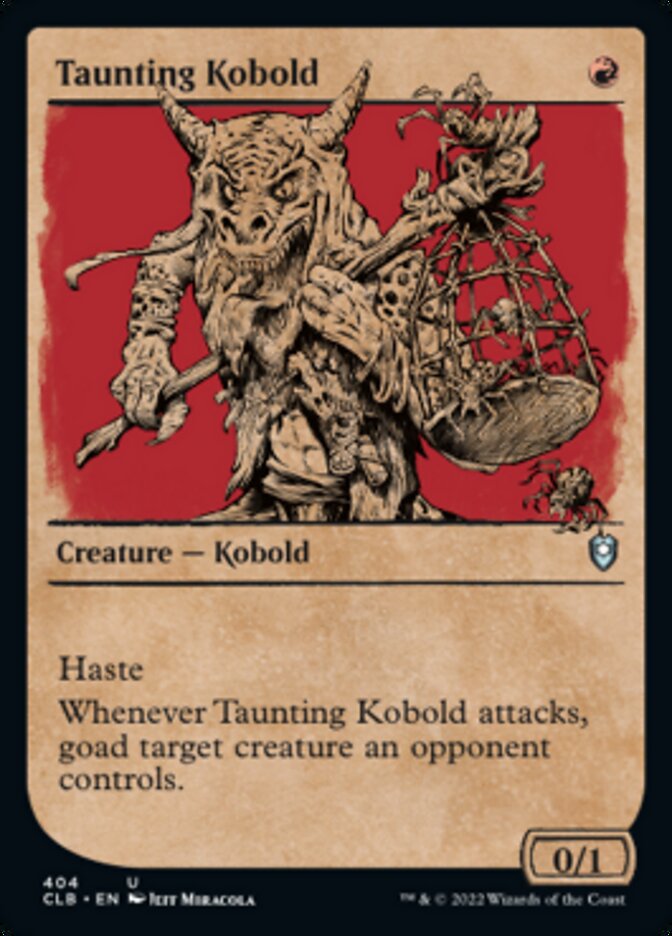 Taunting Kobold (Showcase) [Commander Legends: Battle for Baldur's Gate] | Event Horizon Hobbies CA