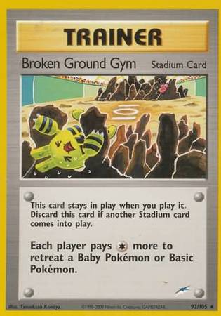 Broken Ground Gym (92/105) [Neo Destiny Unlimited] | Event Horizon Hobbies CA