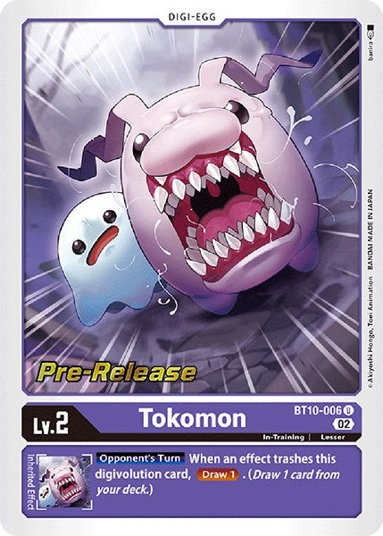 Tokomon [BT10-006] [Xros Encounter Pre-Release Cards] | Event Horizon Hobbies CA