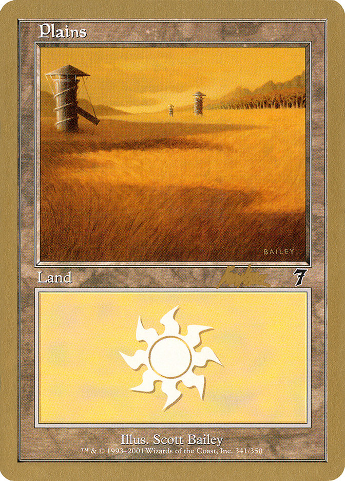 Plains (bk341) (Brian Kibler) [World Championship Decks 2002] | Event Horizon Hobbies CA