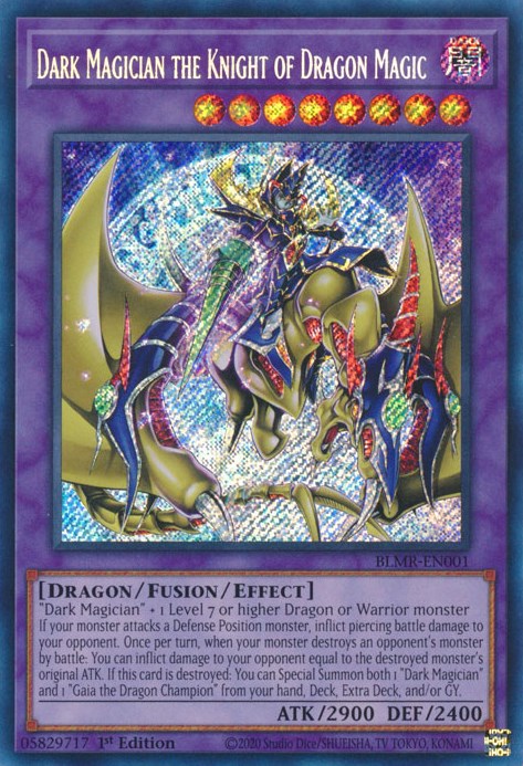 Dark Magician the Knight of Dragon Magic [BLMR-EN001] Secret Rare | Event Horizon Hobbies CA