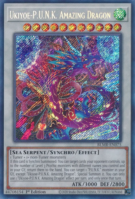 Ukiyoe-P.U.N.K. Amazing Dragon [BLMR-EN075] Secret Rare | Event Horizon Hobbies CA