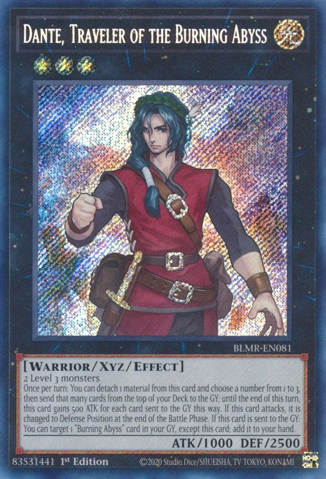 Dante, Traveler of the Burning Abyss [BLMR-EN081] Secret Rare | Event Horizon Hobbies CA