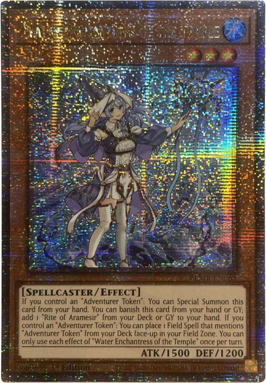 Water Enchantress of the Temple [BLMR-EN065] Quarter Century Secret Rare | Event Horizon Hobbies CA