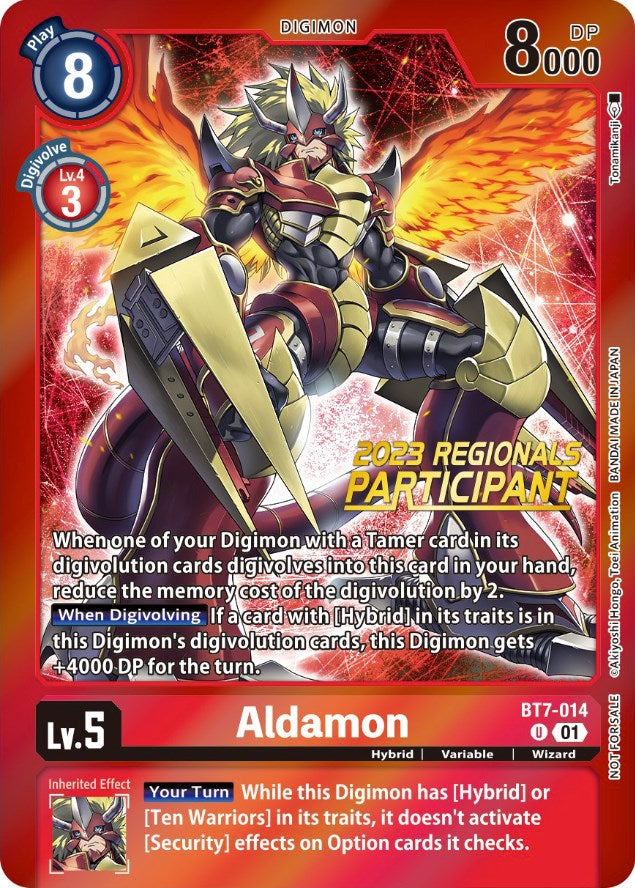 Aldamon [BT7-014] (2023 Regionals Participant) [Next Adventure Promos] | Event Horizon Hobbies CA