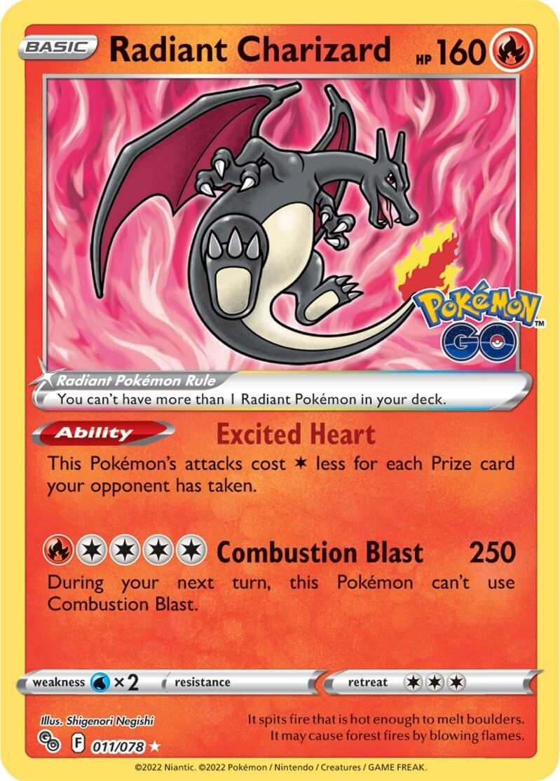 Radiant Charizard (011/078) [Pokémon GO] | Event Horizon Hobbies CA