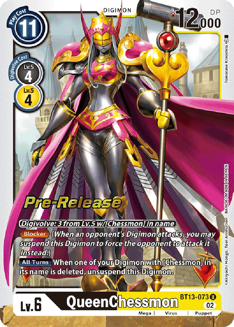 QueenChessmon [BT13-073] [Versus Royal Knight Booster Pre-Release Cards] | Event Horizon Hobbies CA