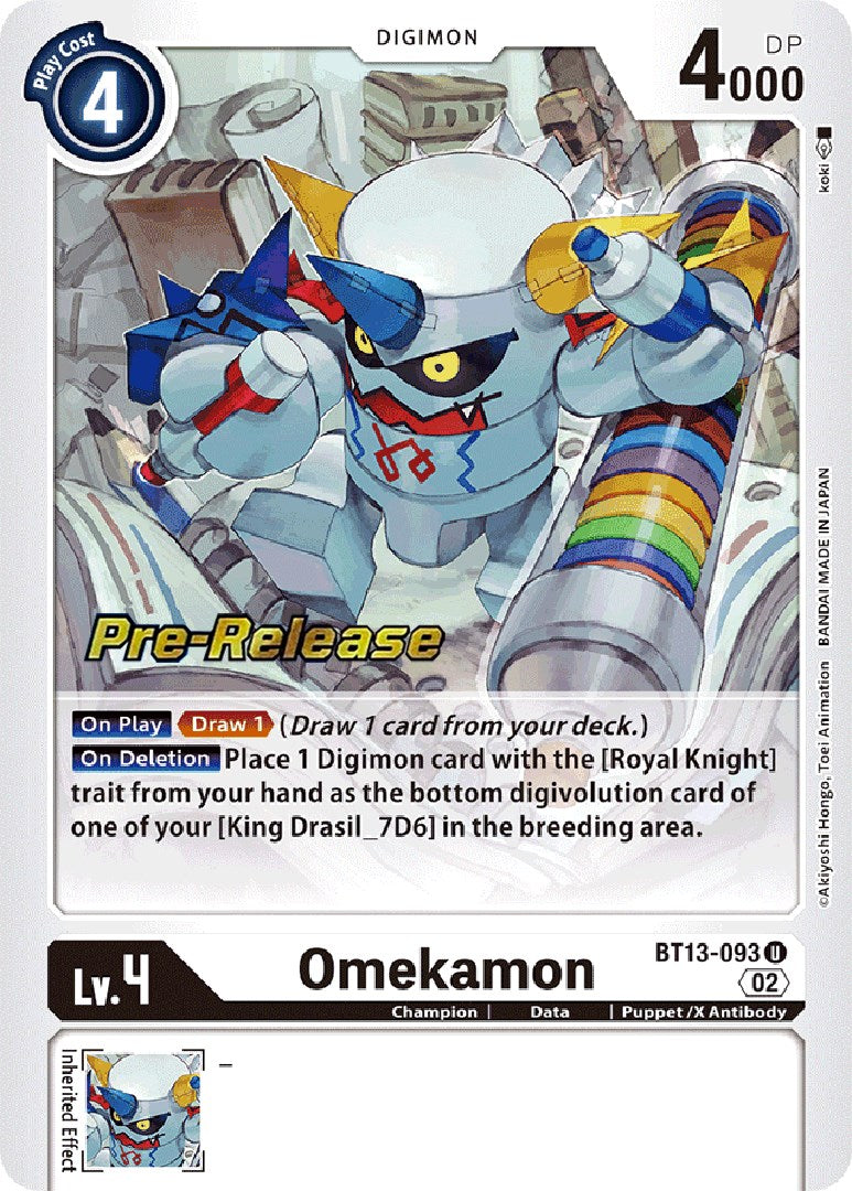 Omekamon [BT13-093] [Versus Royal Knight Booster Pre-Release Cards] | Event Horizon Hobbies CA