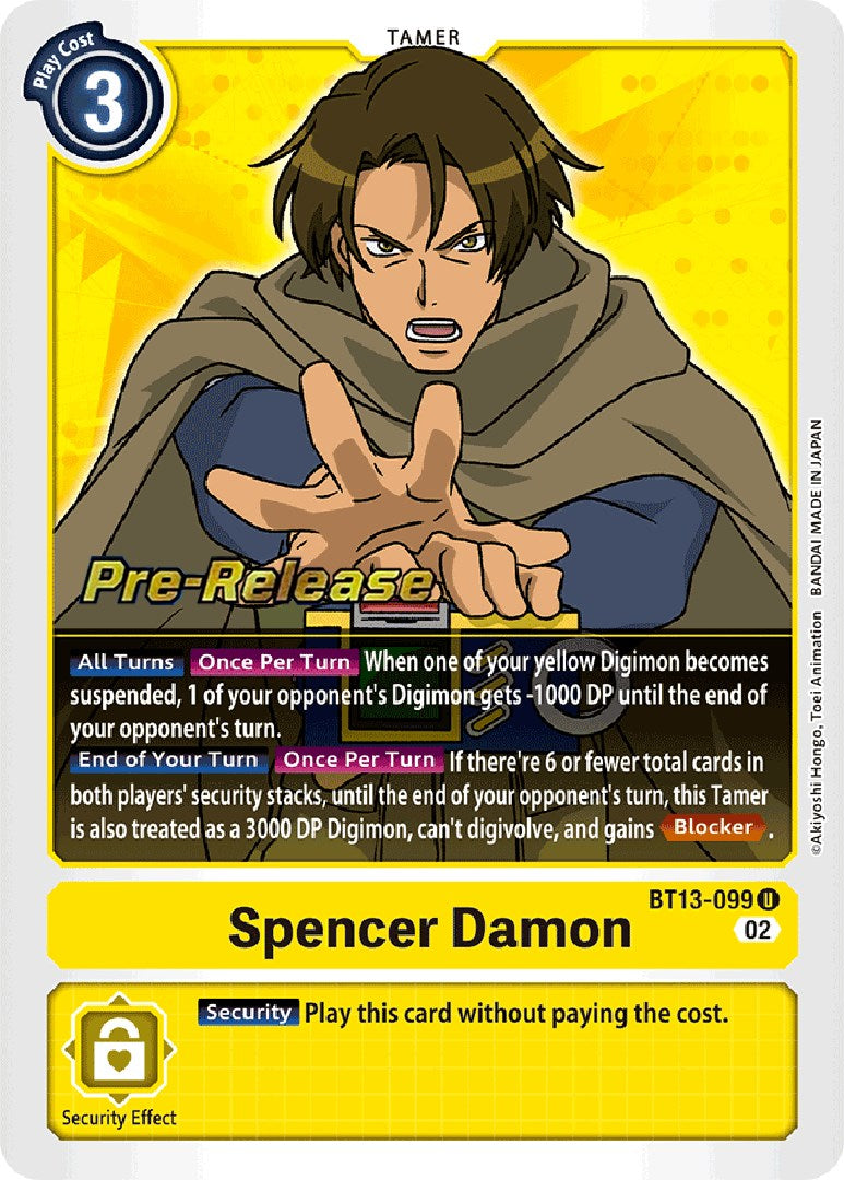 Spencer Damon [BT13-099] [Versus Royal Knight Booster Pre-Release Cards] | Event Horizon Hobbies CA