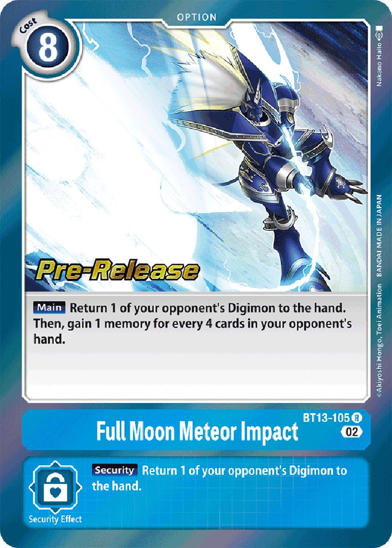 Full Moon Meteor Impact [BT13-105] [Versus Royal Knight Booster Pre-Release Cards] | Event Horizon Hobbies CA