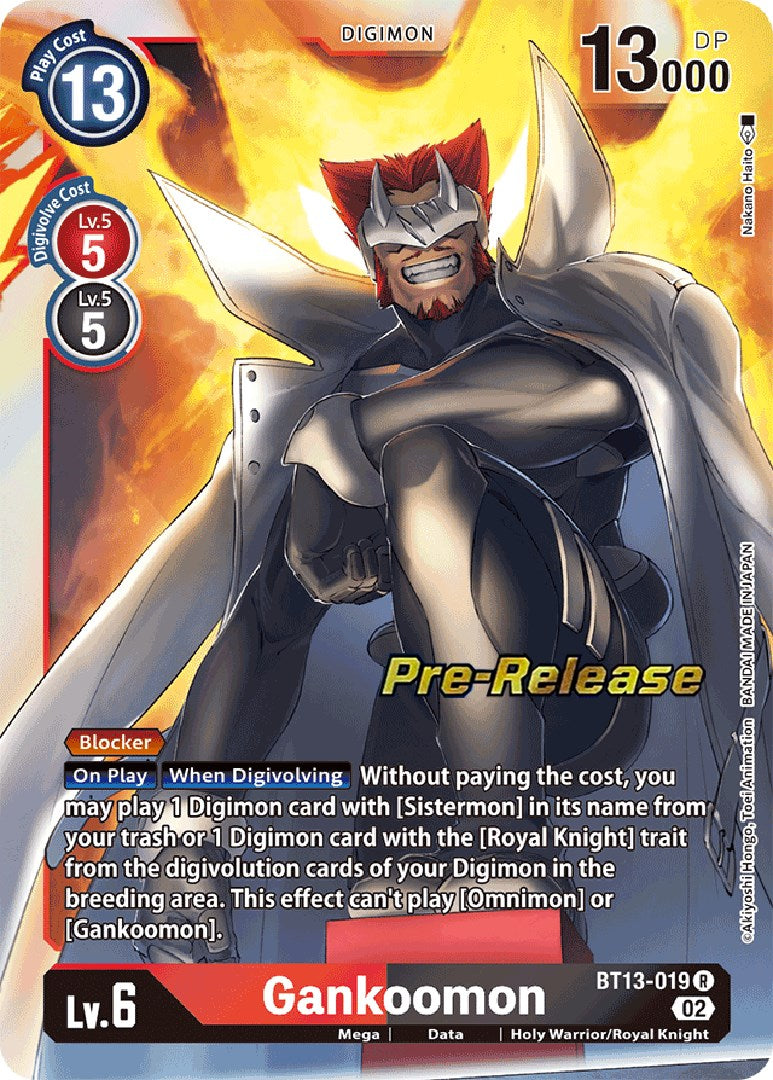 Gankoomon [BT13-019] [Versus Royal Knight Booster Pre-Release Cards] | Event Horizon Hobbies CA