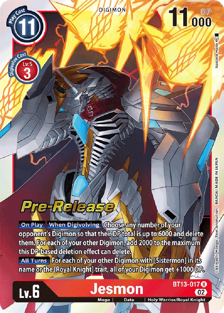 Jesmon [BT13-017] [Versus Royal Knight Booster Pre-Release Cards] | Event Horizon Hobbies CA