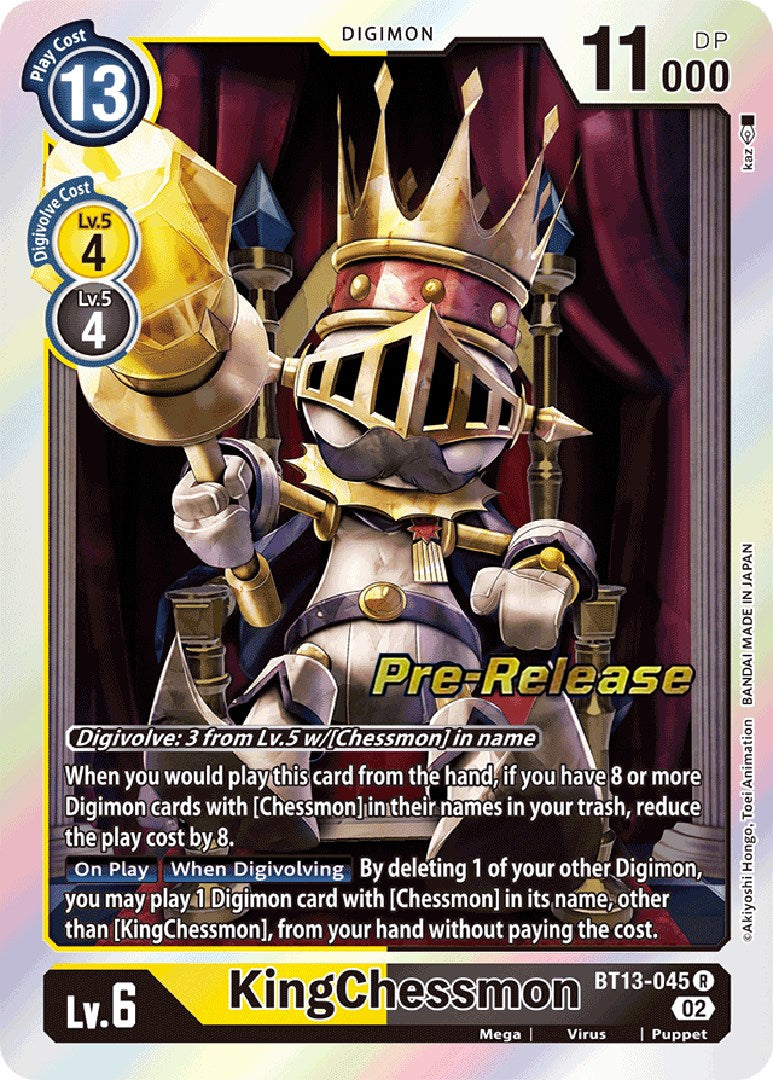 KingChessmon [BT13-045] [Versus Royal Knight Booster Pre-Release Cards] | Event Horizon Hobbies CA