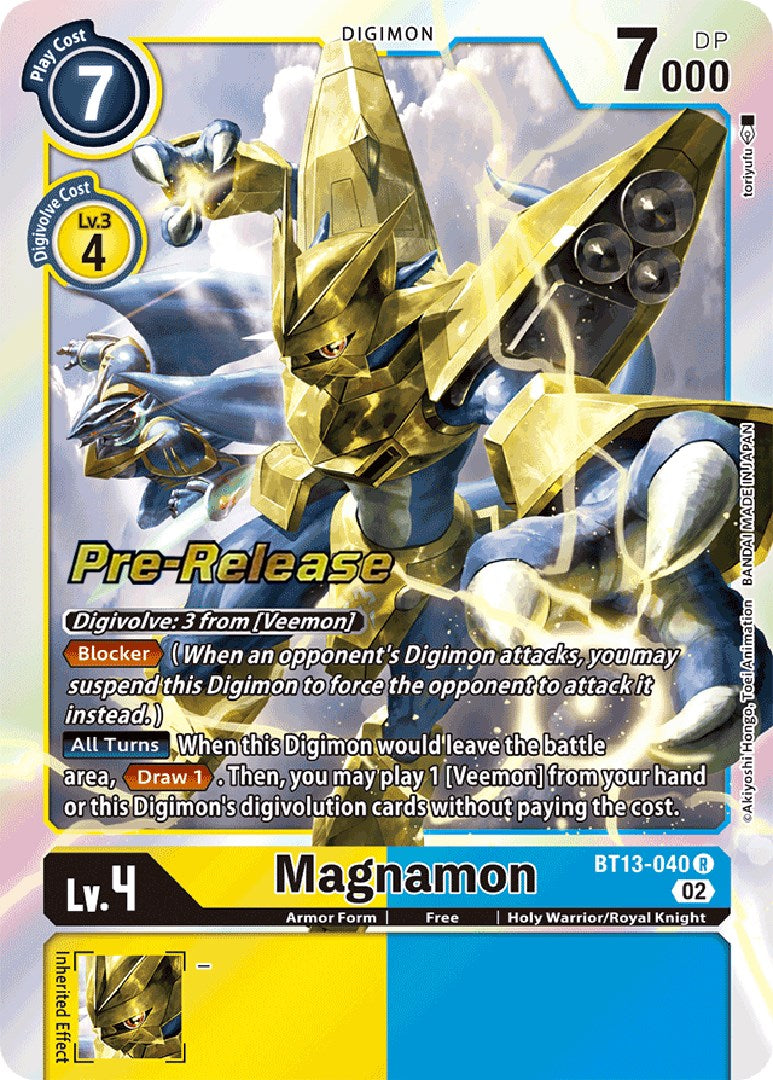 Magnamon [BT13-040] [Versus Royal Knight Booster Pre-Release Cards] | Event Horizon Hobbies CA