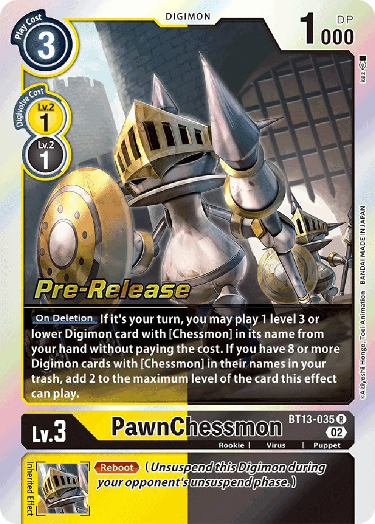 PawnChessmon [BT13-035] [Versus Royal Knight Booster Pre-Release Cards] | Event Horizon Hobbies CA