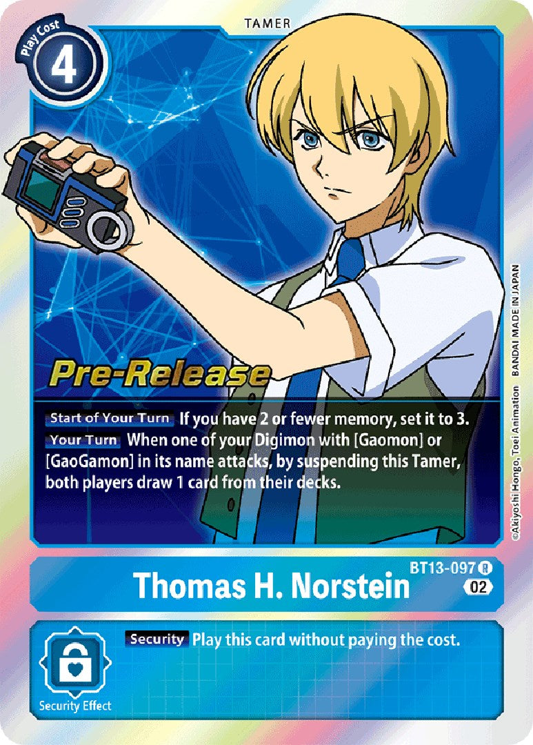 Thomas H. Norstein [BT13-097] [Versus Royal Knight Booster Pre-Release Cards] | Event Horizon Hobbies CA