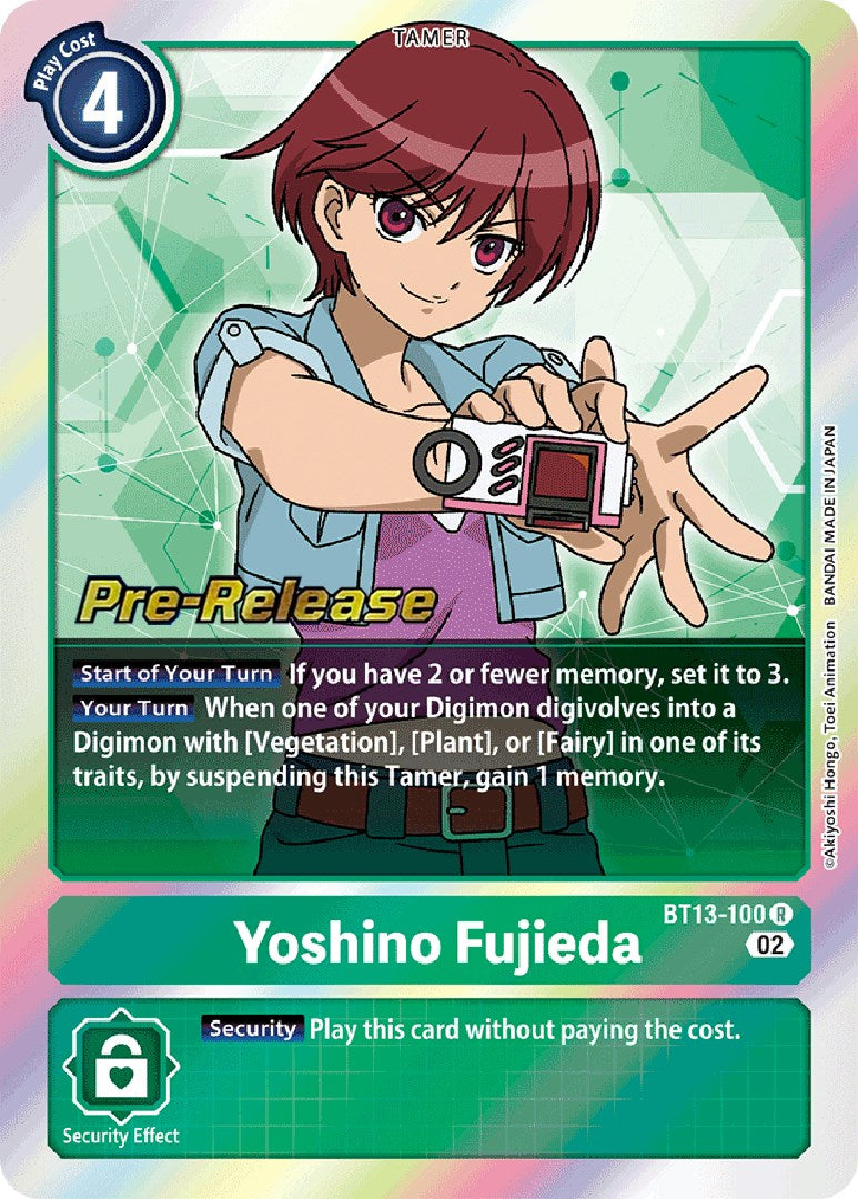 Yoshino Fujieda [BT13-100] [Versus Royal Knight Booster Pre-Release Cards] | Event Horizon Hobbies CA