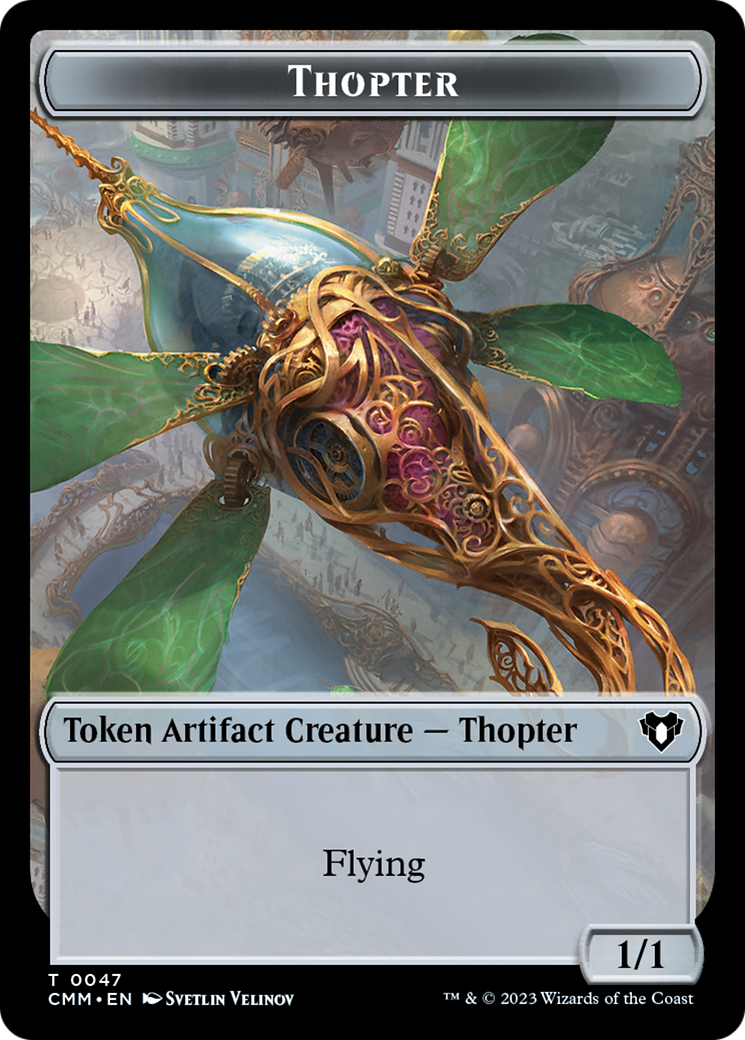 Thopter // Construct (41) Double-Sided Token [Commander Masters Tokens] | Event Horizon Hobbies CA
