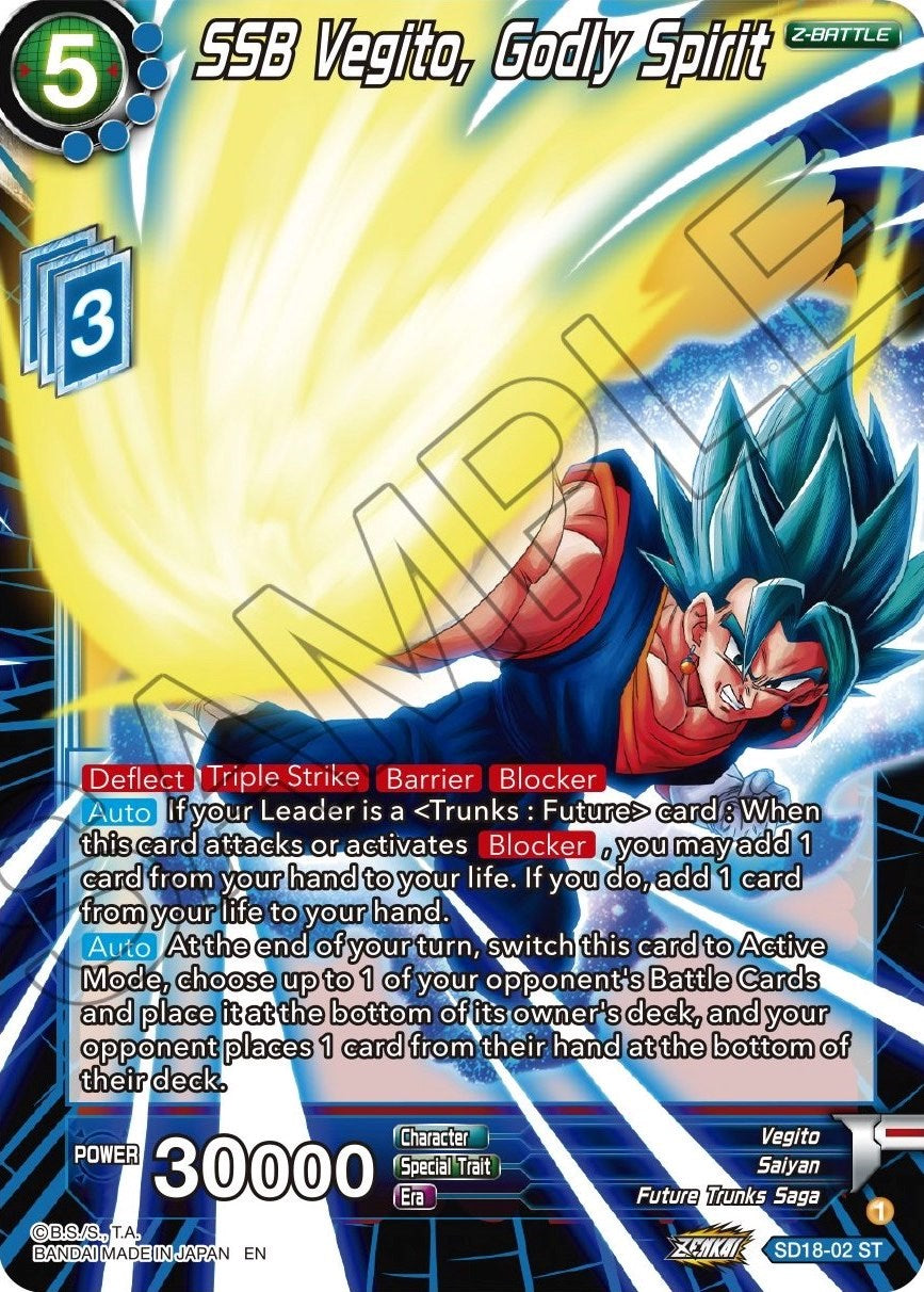 SSB Vegito, Godly Spirit (SD18-02) [Dawn of the Z-Legends] | Event Horizon Hobbies CA