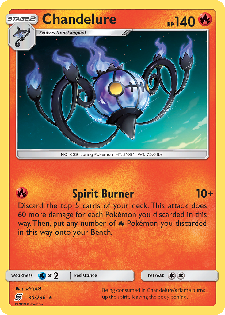 Chandelure (30/236) [Sun & Moon: Unified Minds] | Event Horizon Hobbies CA