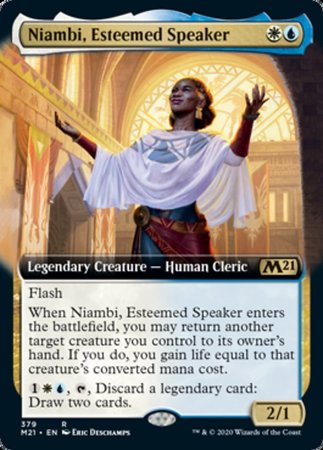 Niambi, Esteemed Speaker (Extended Art) [Core Set 2021] | Event Horizon Hobbies CA