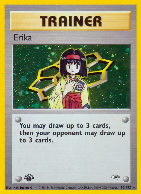 Erika (16/132) [Gym Heroes 1st Edition] | Event Horizon Hobbies CA