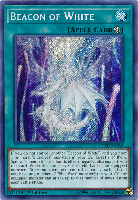 Beacon of White [LCKC-EN035] Secret Rare | Event Horizon Hobbies CA