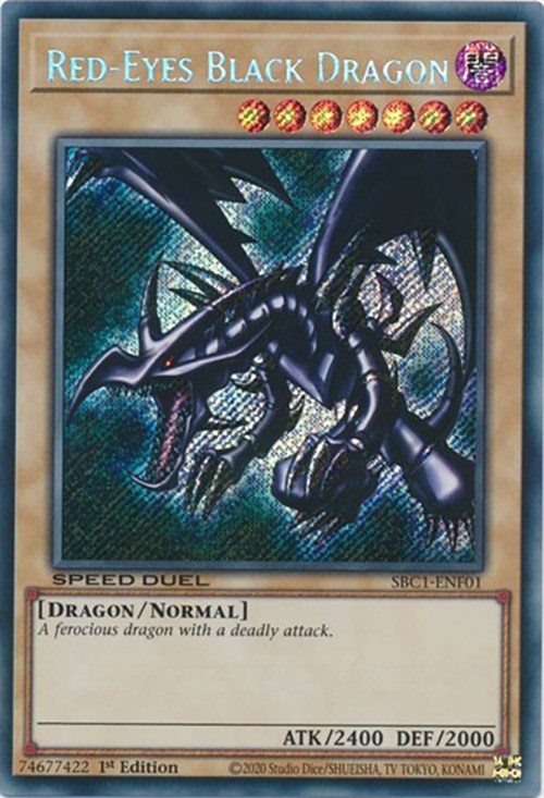 Red-Eyes Black Dragon [SBC1-ENF01] Secret Rare | Event Horizon Hobbies CA