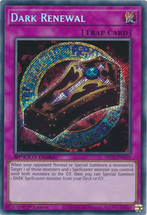 Dark Renewal [SBC1-ENG19] Secret Rare | Event Horizon Hobbies CA