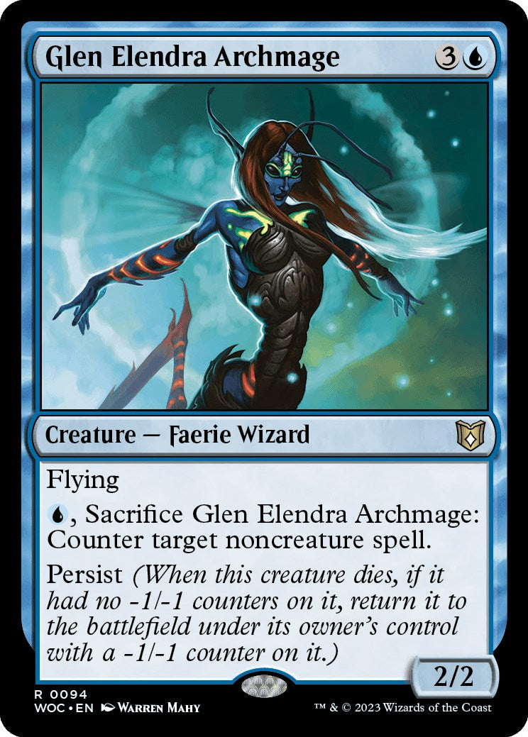 Glen Elendra Archmage [Wilds of Eldraine Commander] | Event Horizon Hobbies CA