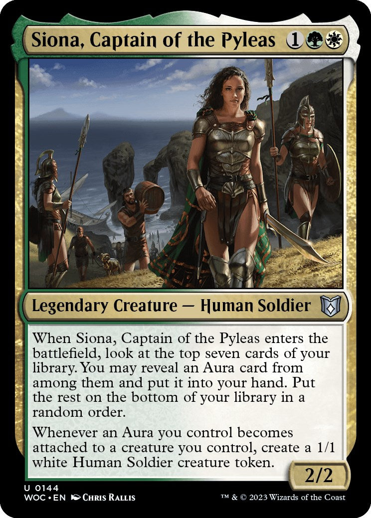 Siona, Captain of the Pyleas [Wilds of Eldraine Commander] | Event Horizon Hobbies CA