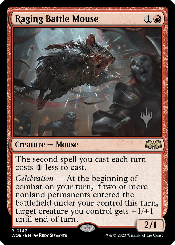 Raging Battle Mouse (Promo Pack) [Wilds of Eldraine Promos] | Event Horizon Hobbies CA