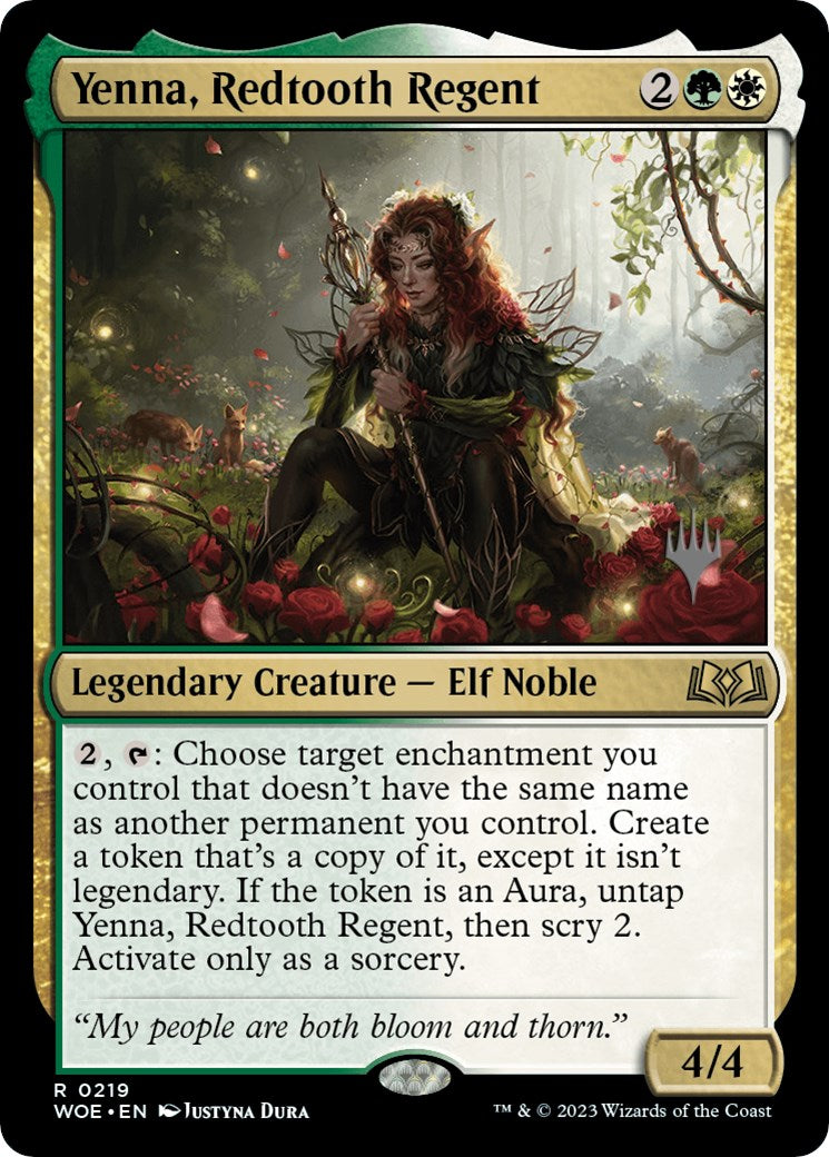 Yenna, Redtooth Regent (Promo Pack) [Wilds of Eldraine Promos] | Event Horizon Hobbies CA